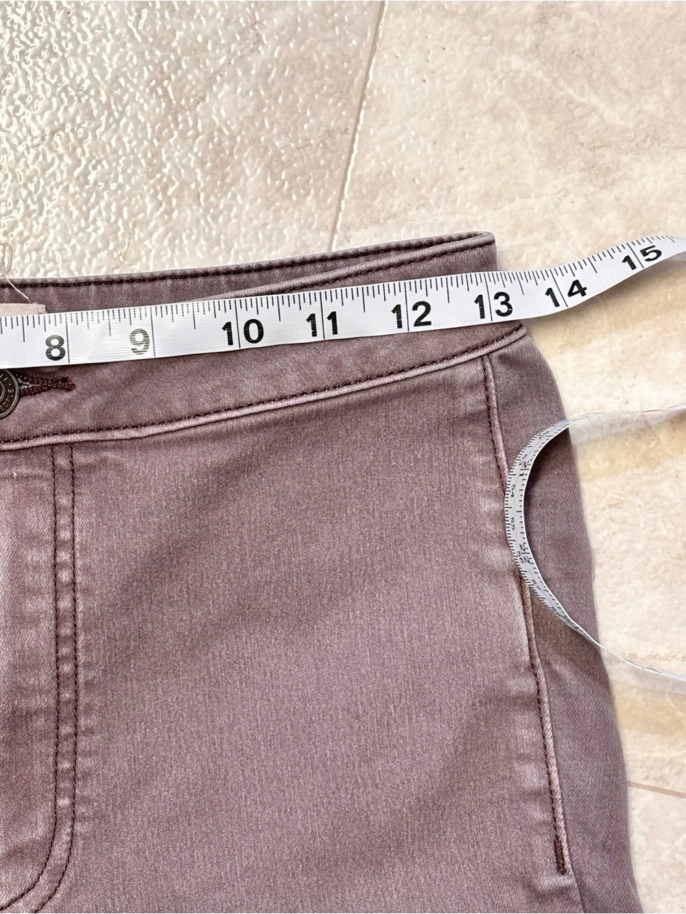 We The Free By Free People Just Float On Dusty Purple Flare Jeans Size 27 - Picture 6 of 10